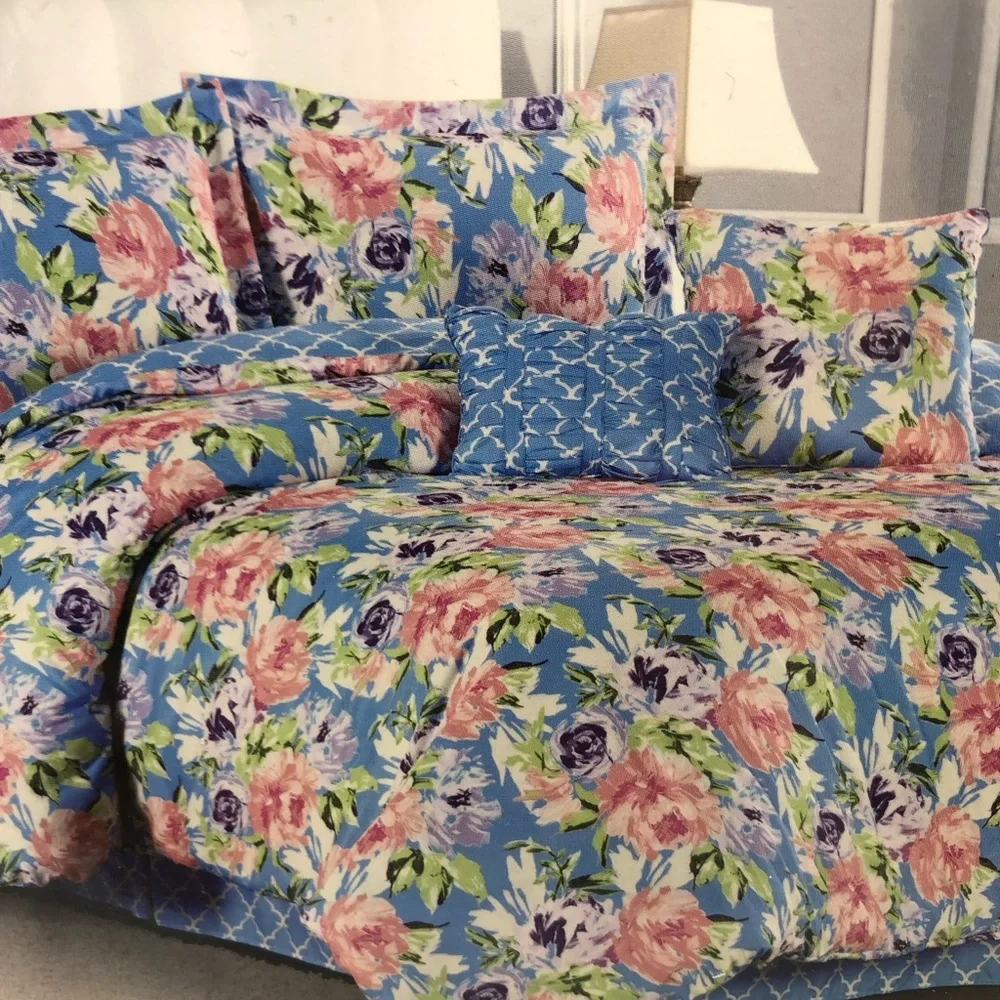 Peter Reed Reina Blue Floral Duvet Cover Set